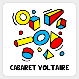 CABARET VOLTAIRE - 80s Styled Poster Design Sticker